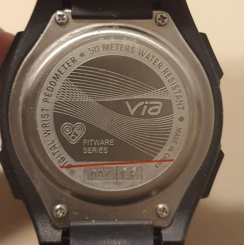 10/$20 Vtg Highgear Via Digital Alarm Chrono Men's Watch